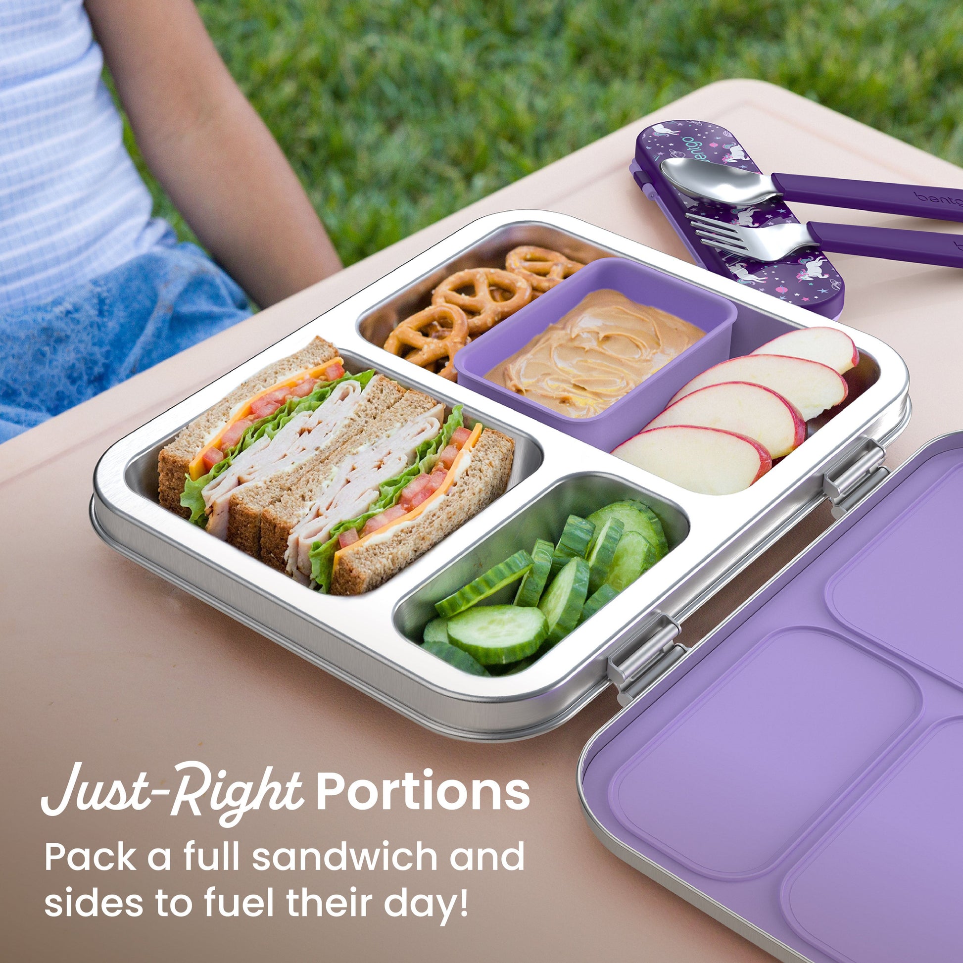 Bentgo Kids Stainless Steel Prints Lunch Box J1 image 6